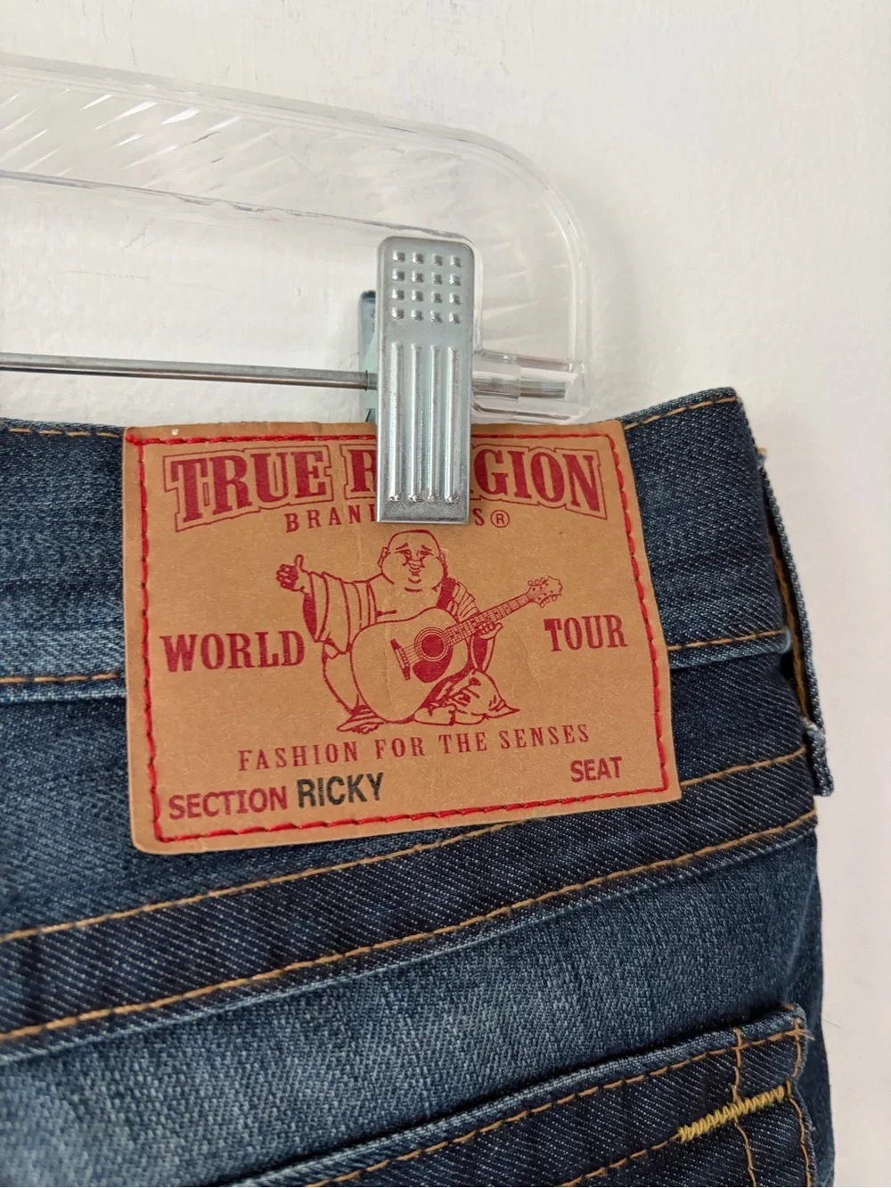 True Religion Ricky Straight Denim Jeans size 34